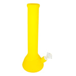14 INCH TWO PART SOLID COLOR SILICON WATER PIPE