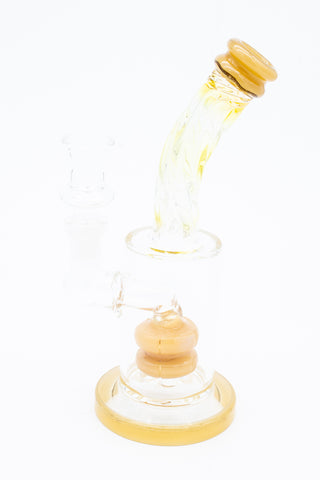 7.5" Twisted Neck Inline Perc Water Pipe