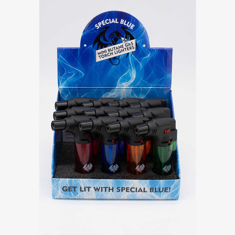 Special Blue Mini Butane Gas Torch Lighter