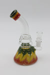 8 inch multi color dab rigs with 14 mm clear bowl