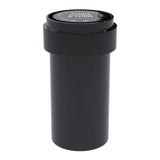 8 dram Black Reversible pop top container