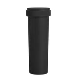 8 dram Black Reversible pop top container