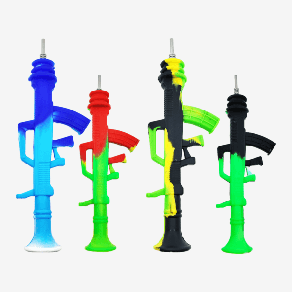 AK47 Silicone Dab Straw - 9.5" Pipeking Wholesale smoke