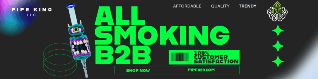 Wholesale smoking accessories b2b smoke shop los angeles pipeking