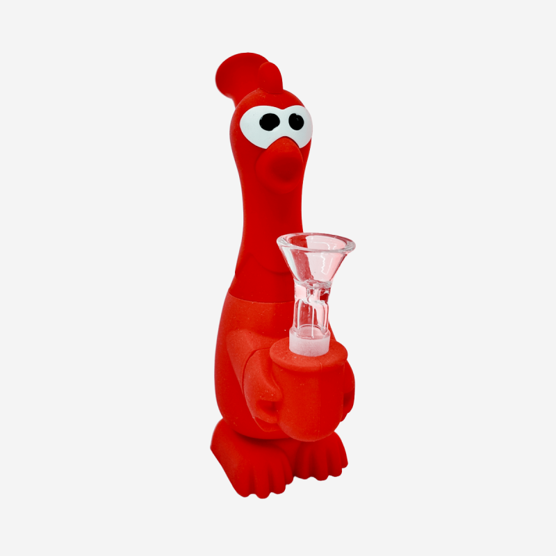 RUBBER CHICKEN – 6.5" PORTABLE SILICONE BONG