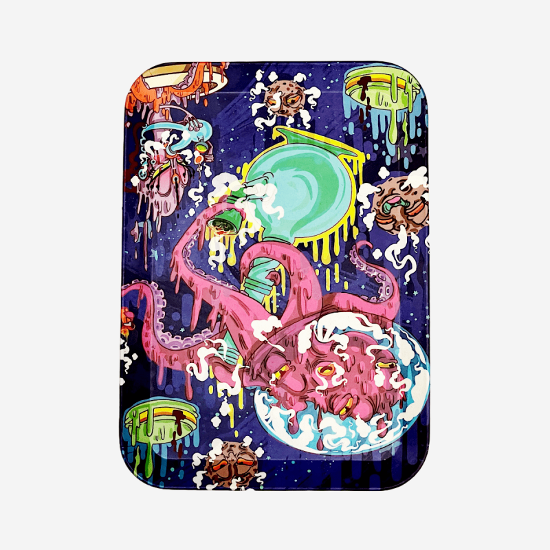 BAMBOO LARGE METAL TRAY