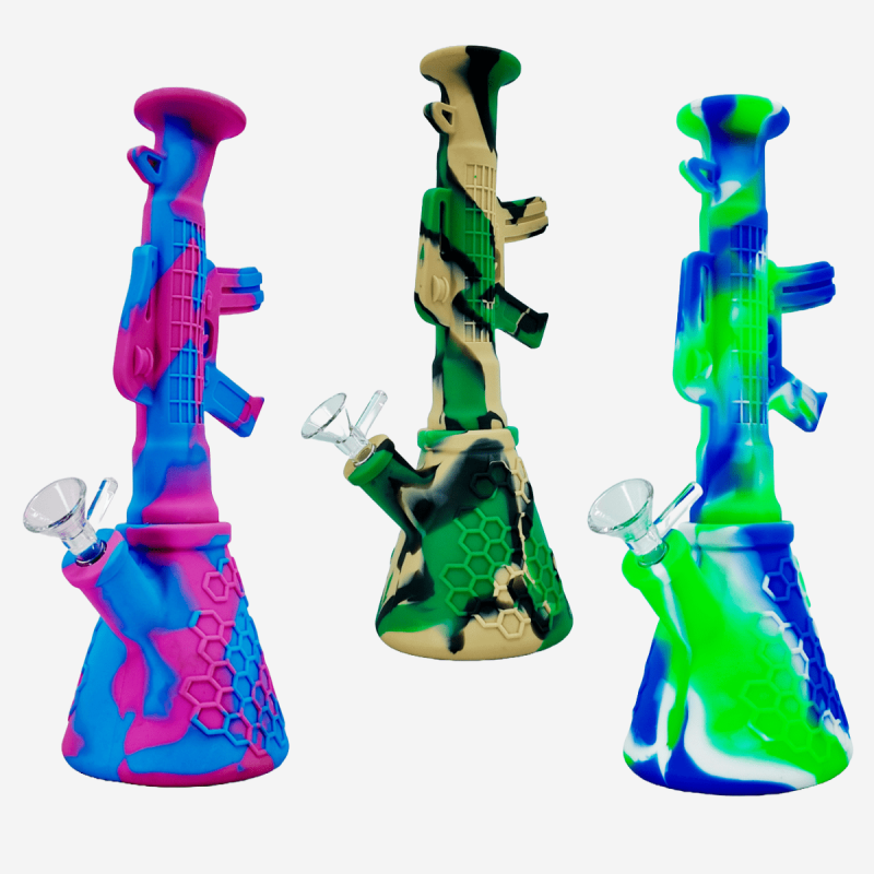 AK-47 SILICONE WATERPIPE