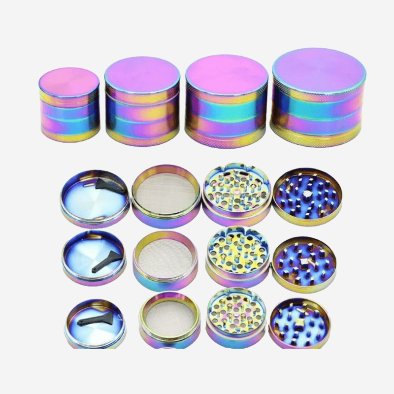 4 PART RAINBOW HERB GRINDER