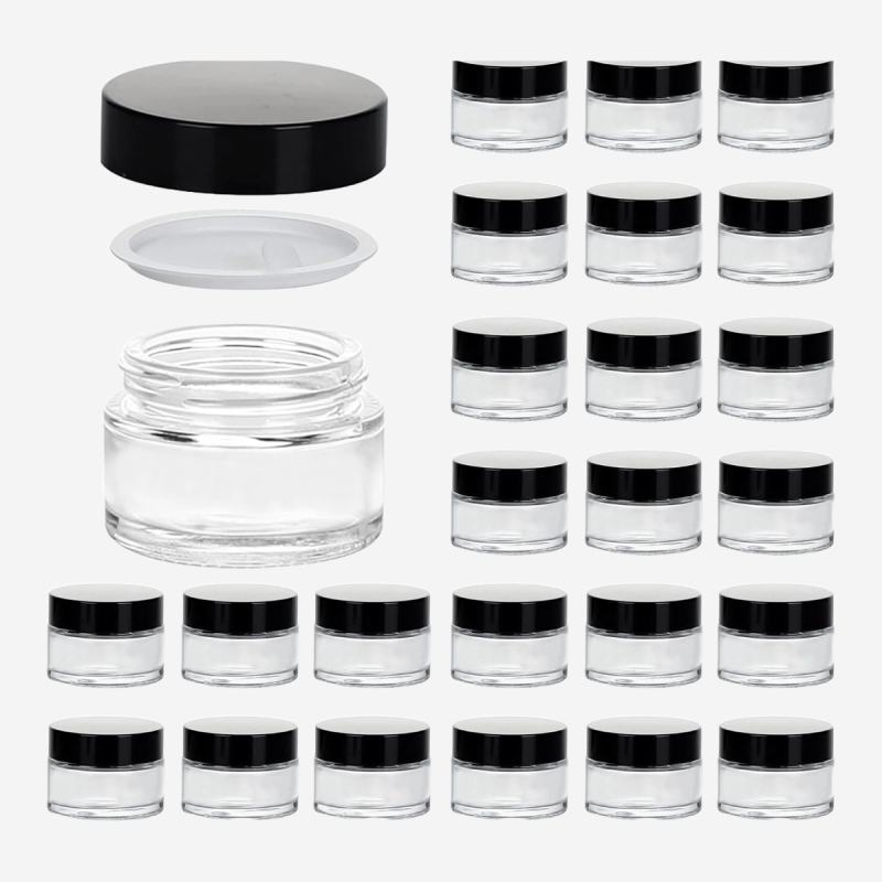 1 OZ GLASS JAR WITH LID