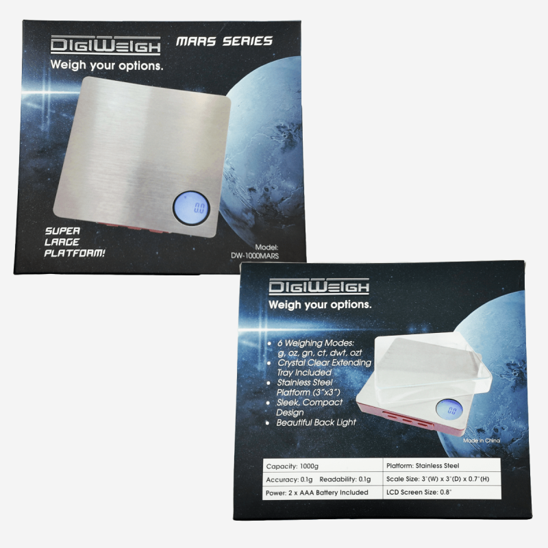 Digi Weigh DW-1000 Mars digital scale – Pipe King LLC LA Wholesale Smoke Shop and Accessories