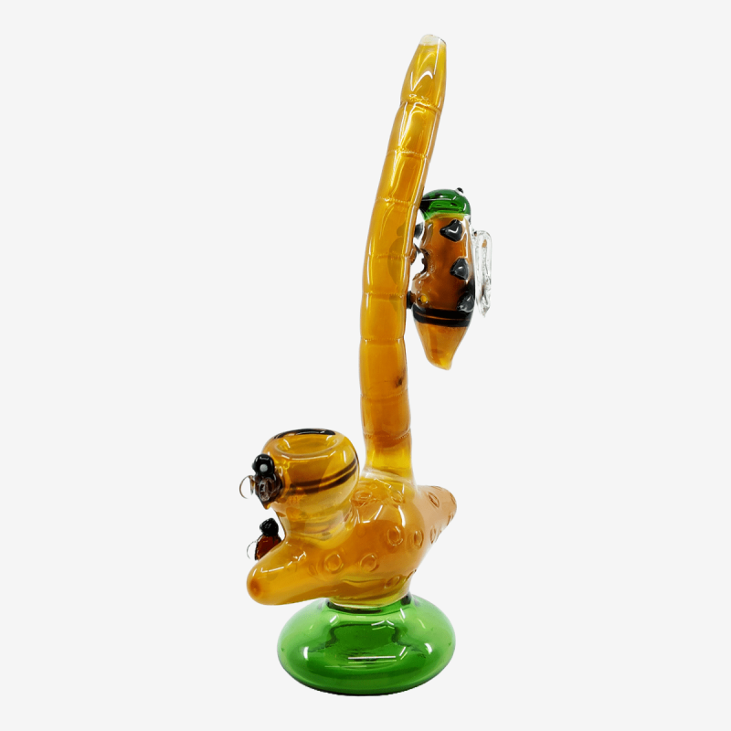9 inch gold fuming bubbler with multi honey bee water pipe design – Pipe King LLC LA Wholesale Smoke Shop and Accessories