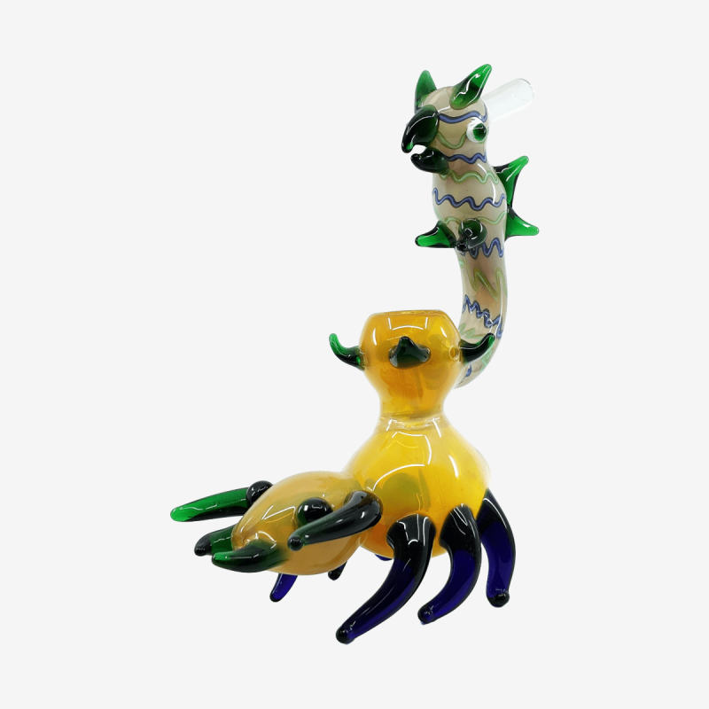 Unique handmade waterpipe featuring Scorpio design – Pipe King LLC Los Angeles Wholesale Smoking Accessories