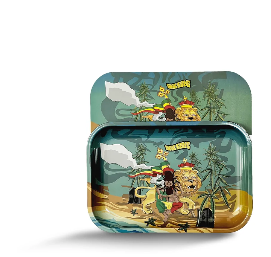 Cartoon image metal rolling tray – Pipe King LLC LA Wholesale Smoke Shop and Accessories