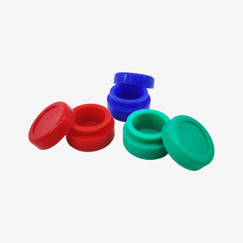 3ml colorful silicone jar – 100pcs in a case – Pipe King LLC LA Wholesale Smoke Shop and Accessories