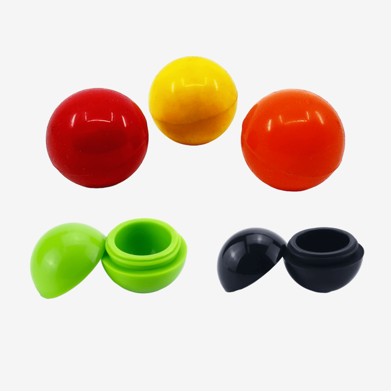 5.6ml sphere ball silicone container assorted colors – 100 pieces per box – Pipe King LLC LA Wholesale Smoke Shop and Accessories