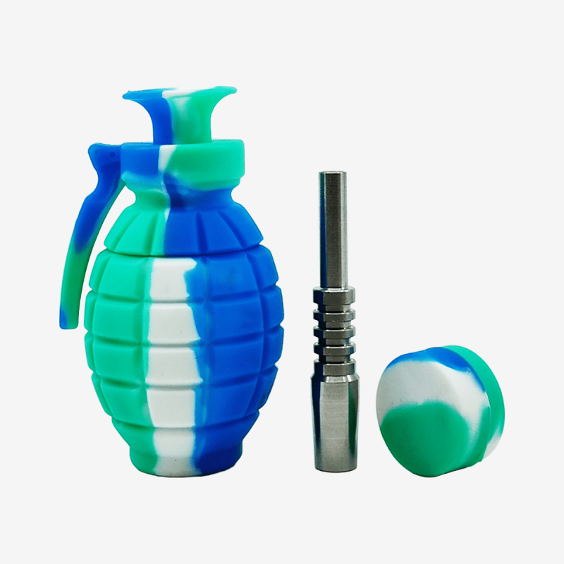 Compact 14mm grenade nectar collector for dabbing – Pipe King LLC LA Wholesale Smoke Shop and Accessories