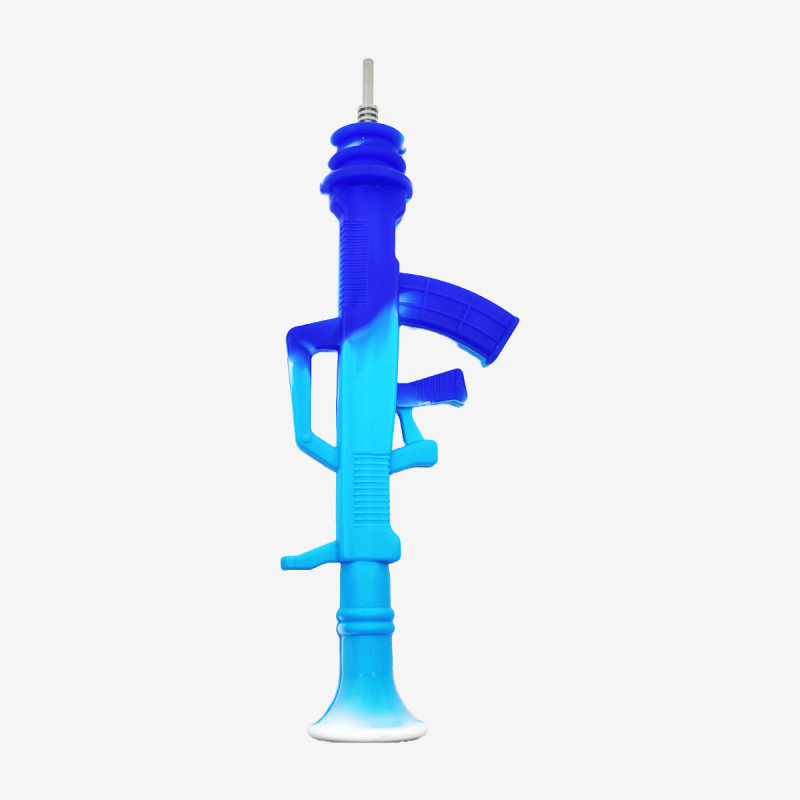 Durable AK47 silicone dab straw 9.5 inches – Available at Pipe King LLC LA Wholesale Smoke Shop