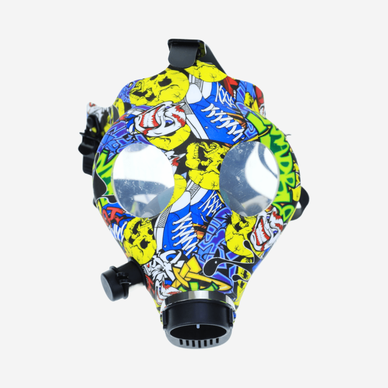 Printed gas mask with unique design – Pipe King LLC LA Wholesale Smoke Shop and Accessories