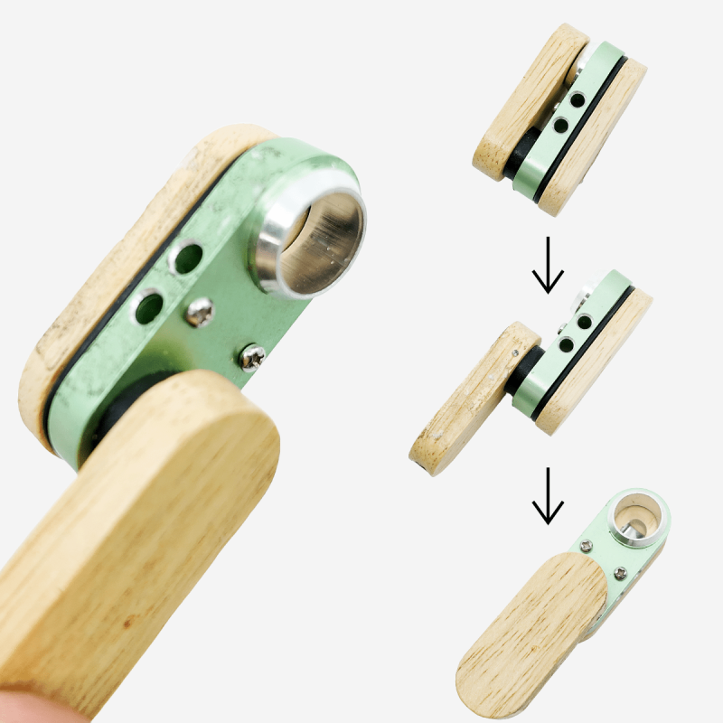 Rotatable wood pocket pipe – Pipe King LLC LA Wholesale Smoke Shop and Accessories