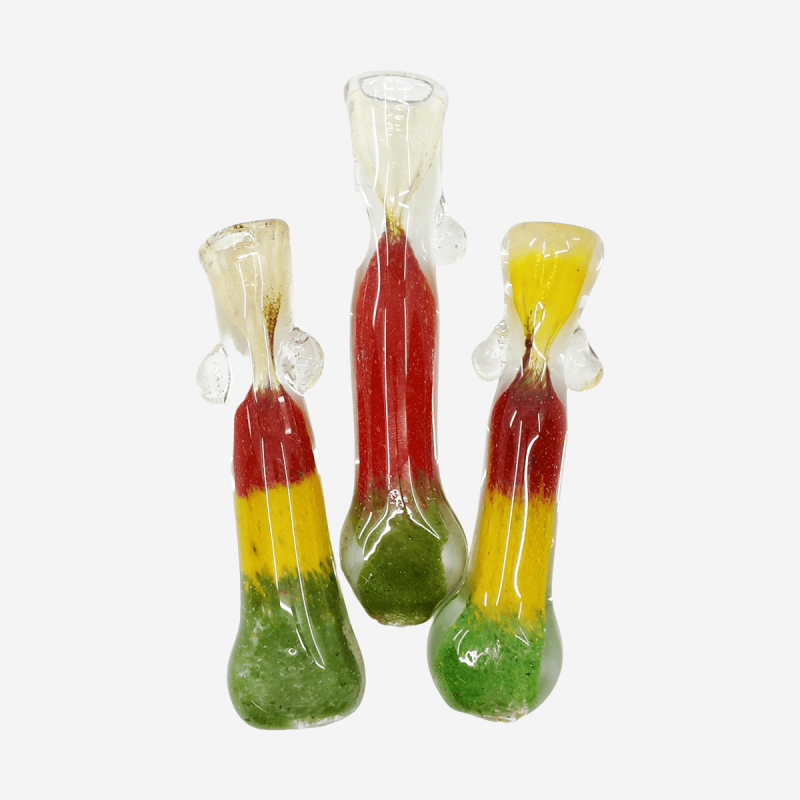 Stylish rasta frit chillum pipe for smokers – Pipe King LLC LA Wholesale Smoke Shop and Accessories