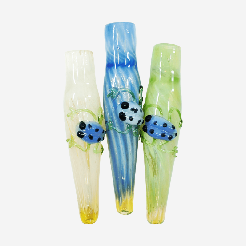 Compact 4" tropical tree frog design one hitter for smoking – Pipe King LLC Los Angeles Wholesale Accessories