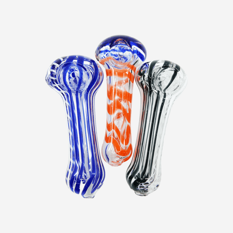 3 inch soft glass frit hand pipe – Pipe King LLC LA Wholesale Smoke Shop and Accessories