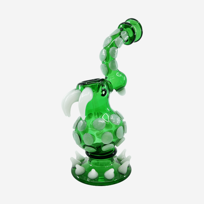 Artisan handcrafted Alien/Monster bubbler for smoking – Available at Pipe King LLC LA Wholesale Smoke Shop