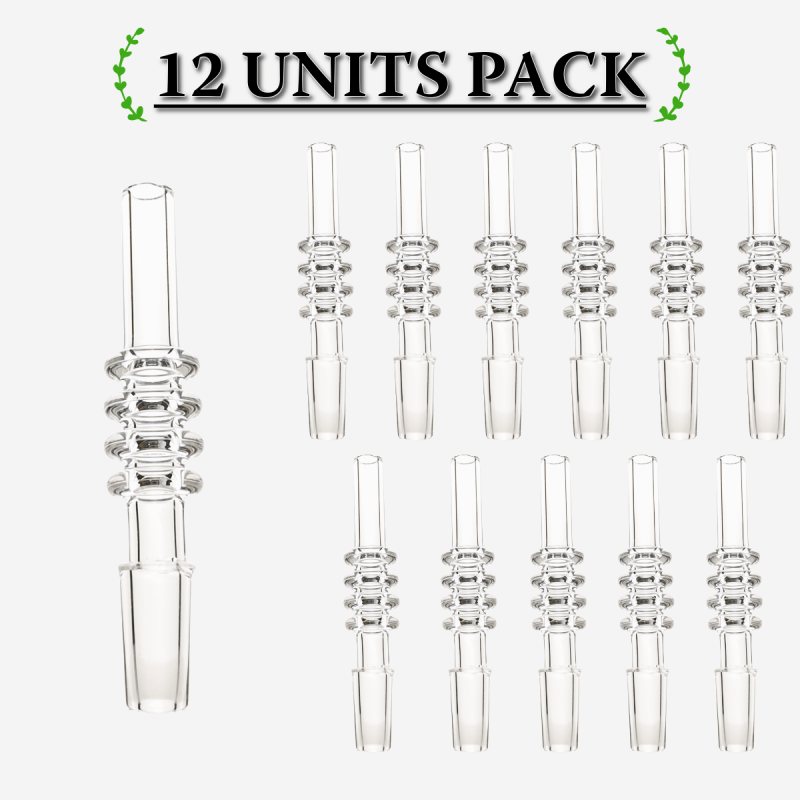 Pack of 12 10mm quartz glass nails for dabbing – Pipe King LLC LA Wholesale Smoke Shop and Accessories