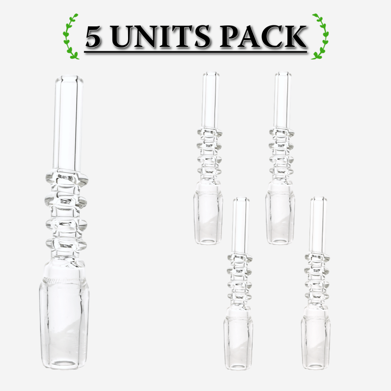 Pack of 5 14mm quartz glass nails for dabbing – Pipe King LLC LA Wholesale Smoke Shop and Accessories