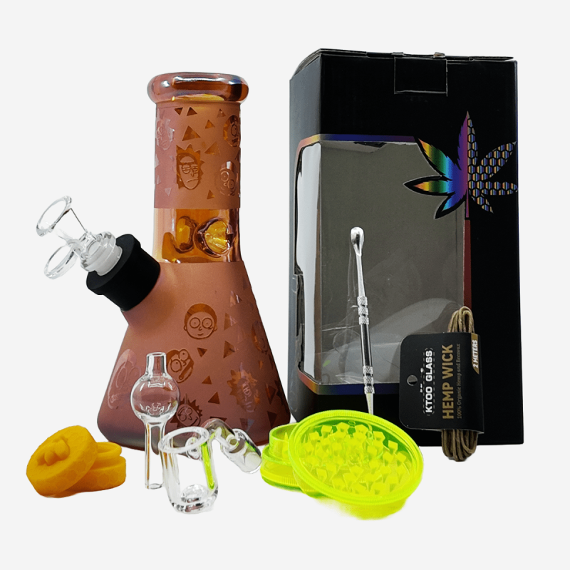 Wholesale 8 inch Rickity beaker bong – Pipe King LLC LA Wholesale Smoke Shop and Accessories
