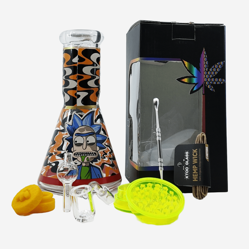 Wholesale 8 inch Rick Rag beaker bong – Pipe King LLC LA Wholesale Smoke Shop and Accessories