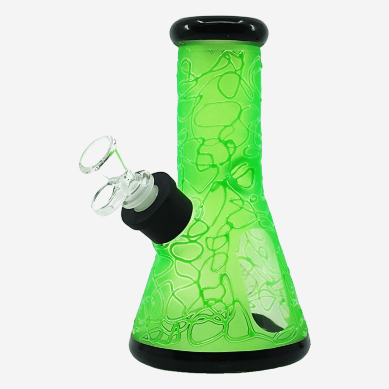 Vibrant 8 inch beaker bong – Available at Pipe King LLC LA Wholesale Smoke Shop