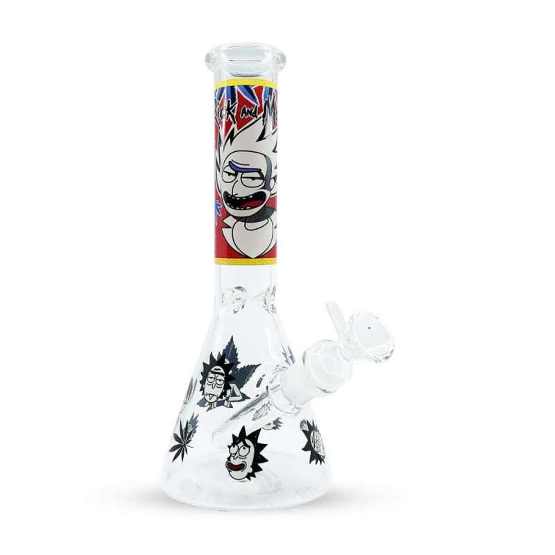 Ricky & Morly Beaker Glass Water Pipe – 10 Inch