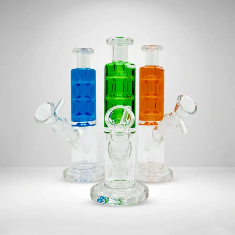 6" Straight Waterpipe – Freezable Liquid Design