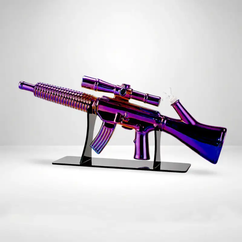 24” Rifle Water Pipe – Iridescent Finish