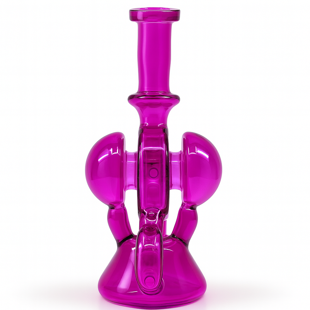 10" Neon Recycler Dab Rig