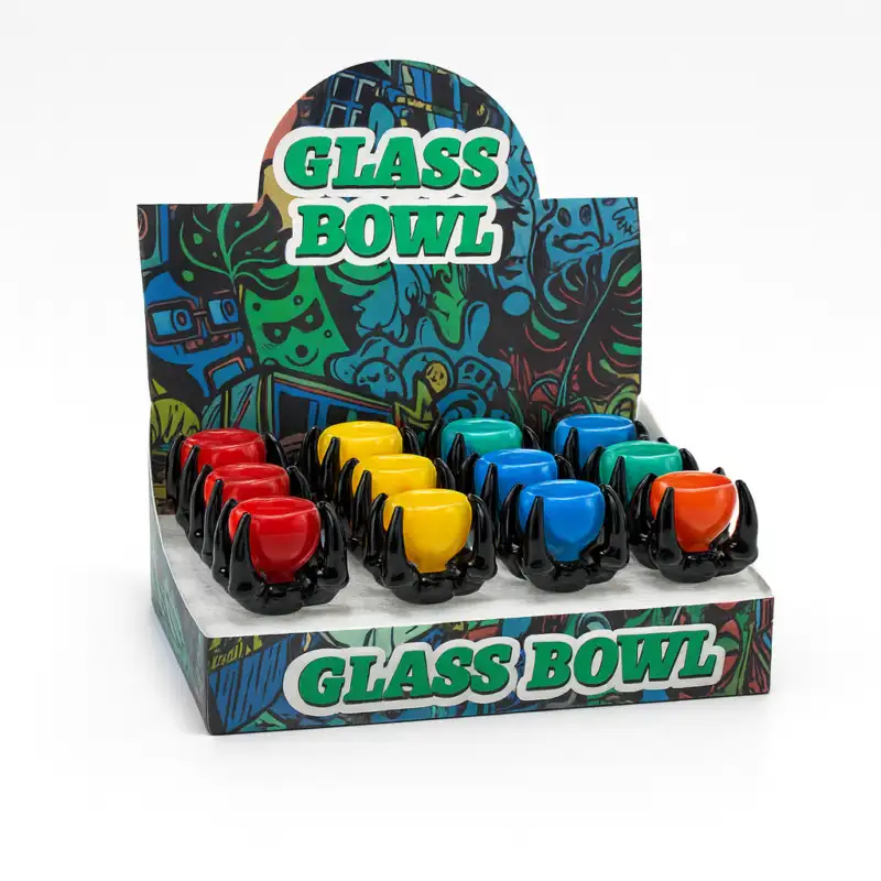 Claw Grip Glass Bowl