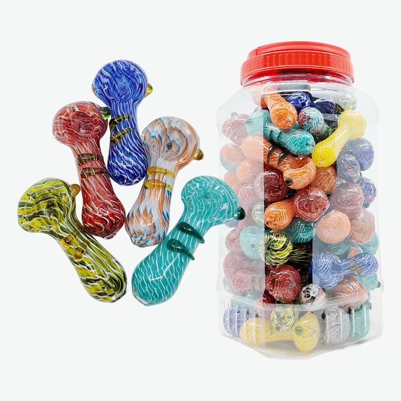 3" Dual-Ring Swirl Pattern Mini Handpipe