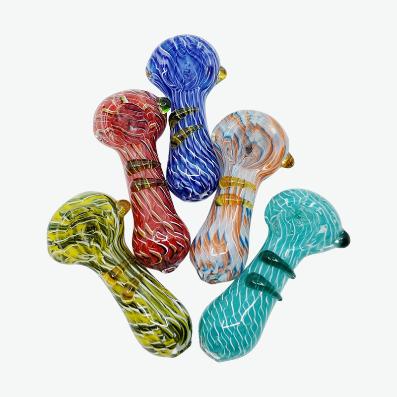 3″ Dual-Ring Swirl Pattern Mini Handpipe2