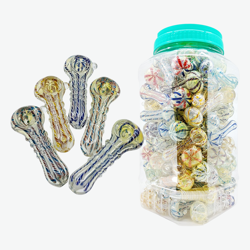 Twisted Cane Grip Mini Handpipe