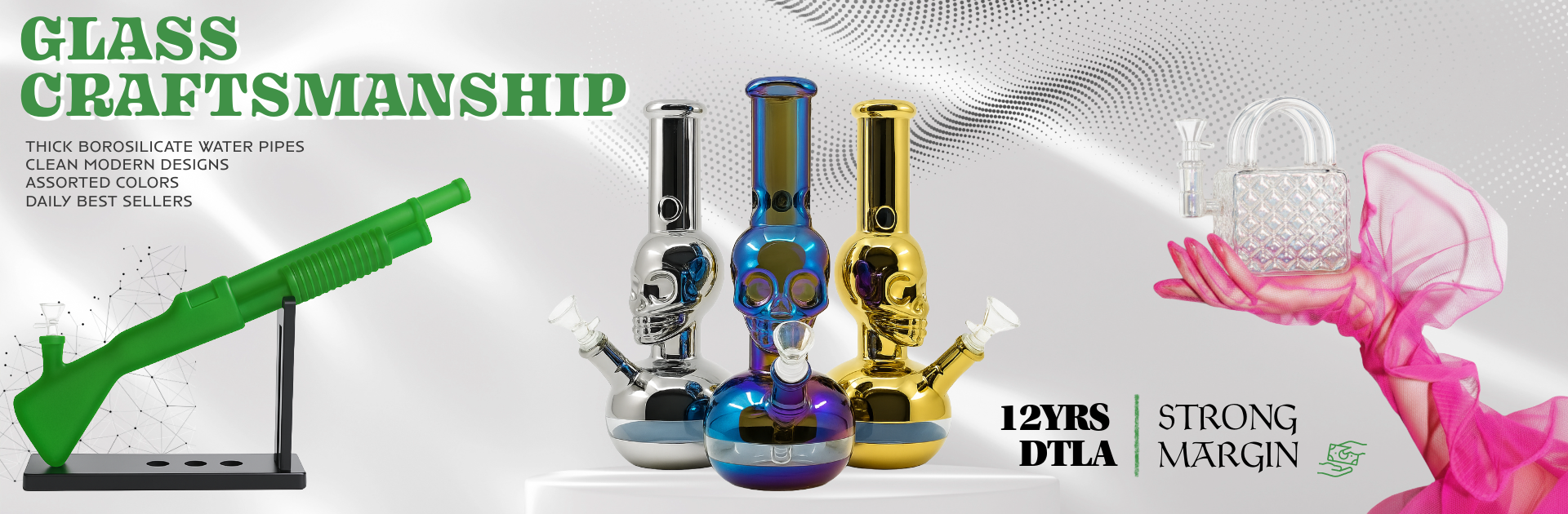 Exclusive accessory from Pipe420, leading glass pipe wholesale distributors USA.