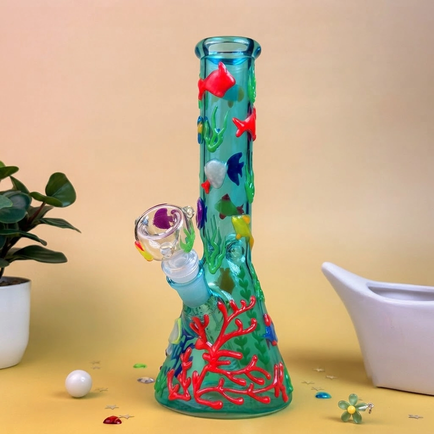 Coral Reef Beaker (Glow In Dark)