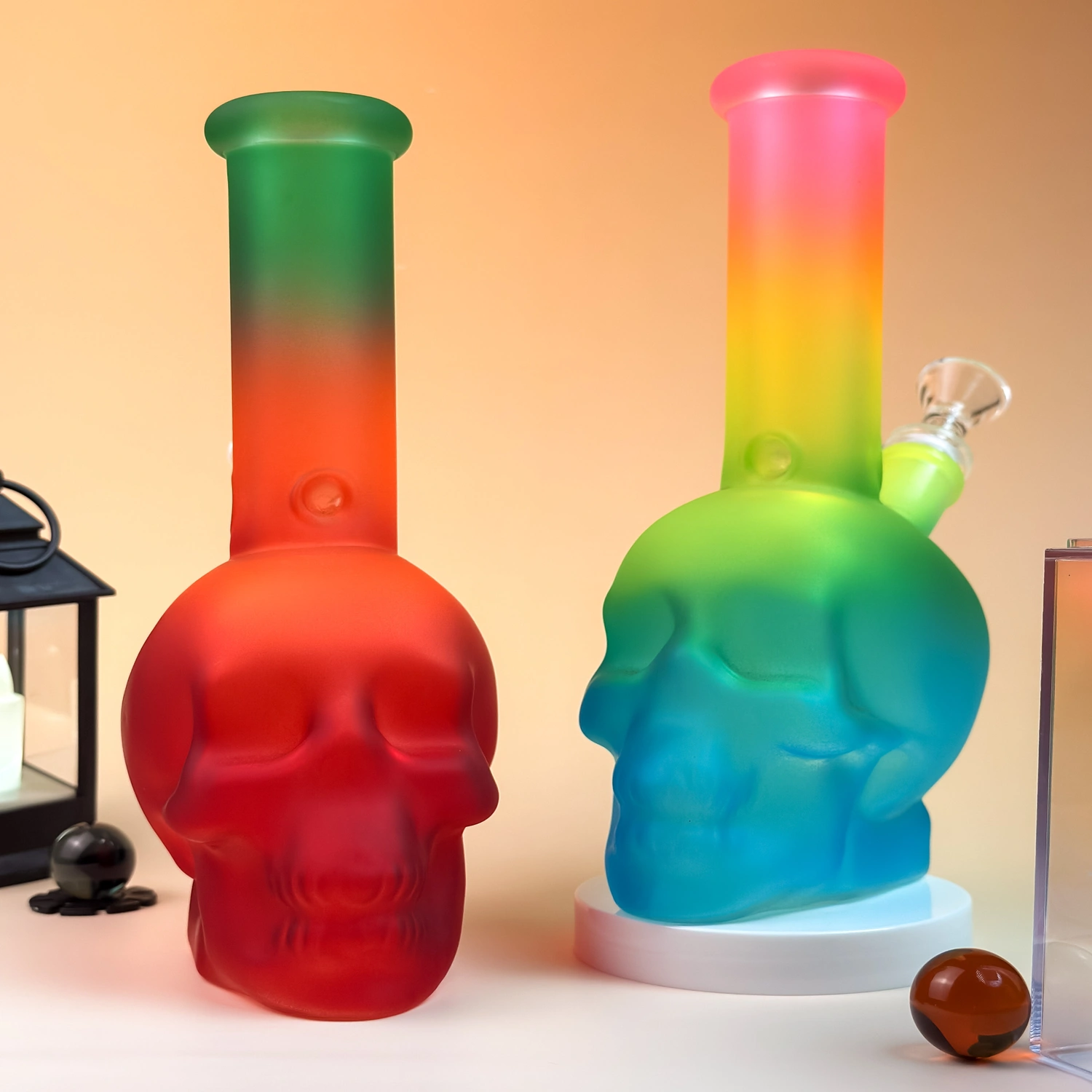 Spectrum Frosted Skull Bong