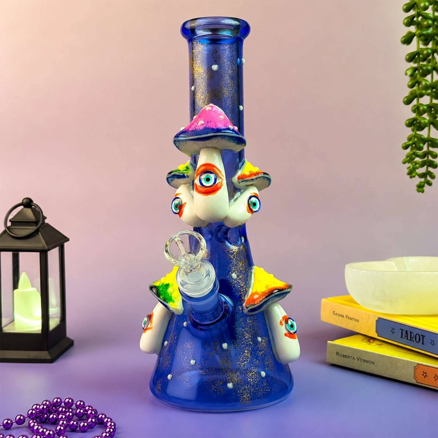 Shroom Mob Beaker (glow In Dark) Glass & Pipes - Pipe420